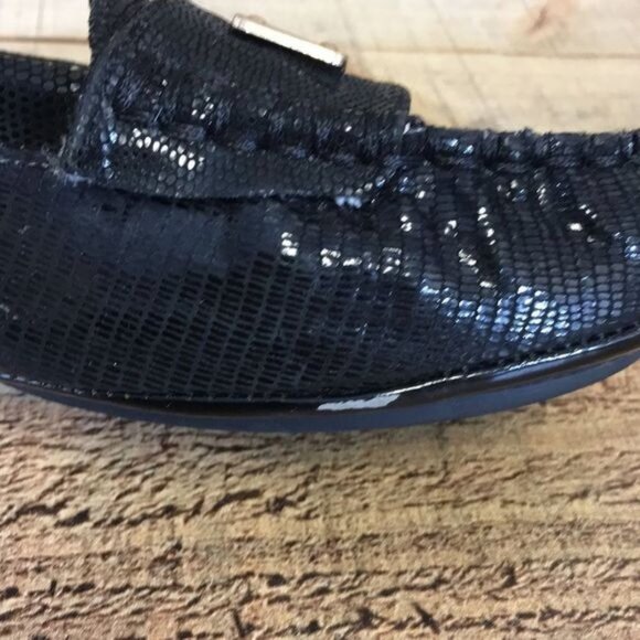 Vionic Black‎ Sydney Driver Moccasin Flats Womens 7.5 Slip On Loafer Shoes - Picture 7 of 14